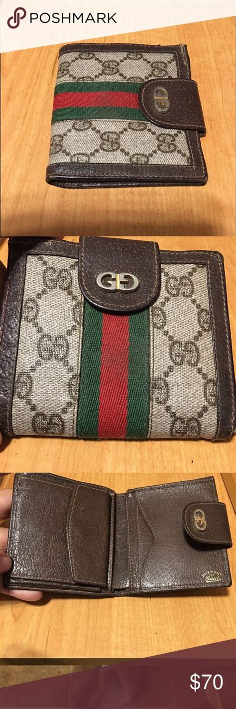 mens vintage gucci wallet|authentic vintage gucci wallet.